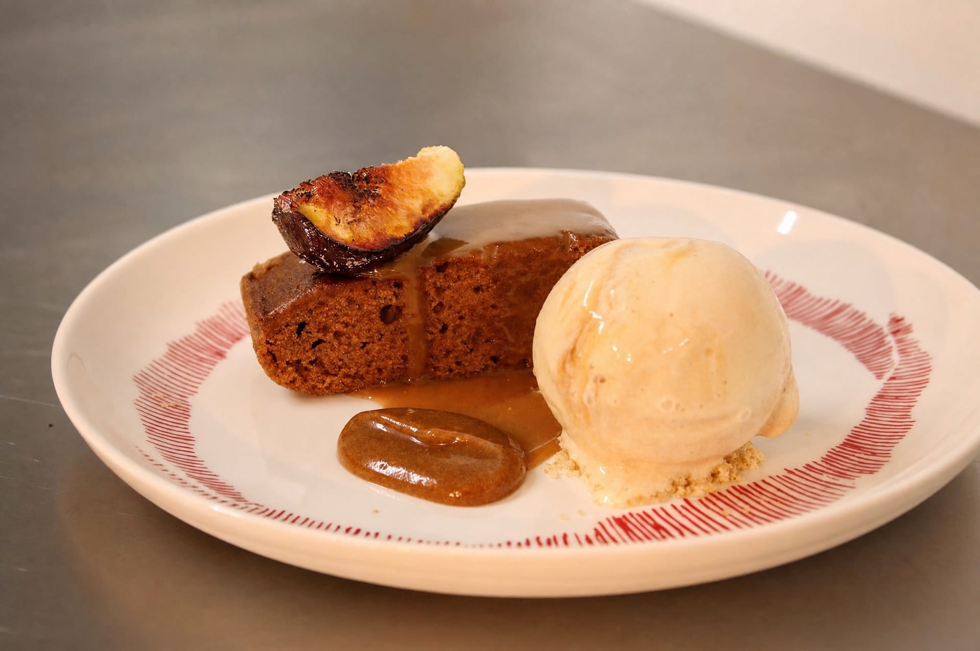 Sticky toffee pudding at Latimers, Romsey